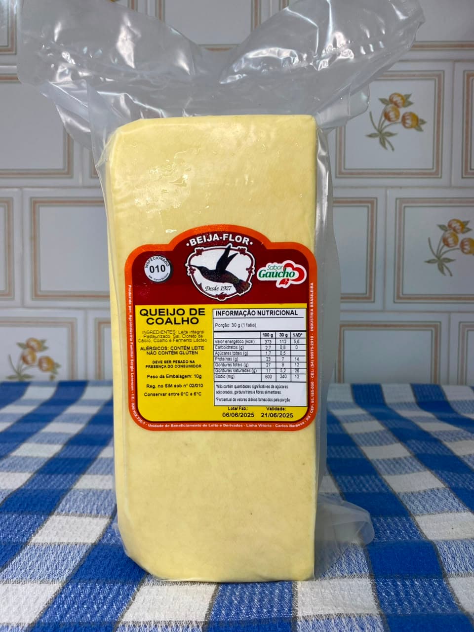 Queijo de Coalho artesanal — Laticínios Beija-Flor, Carlos Barbosa RS